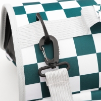 Сумка-переноска с органайзером и иллюминатором, 43 х 24 х 28 см, белая/зелёная Сумка-переноска с органайзером и иллюминатором, 43 х 24 х 28 см, белая/зелёная