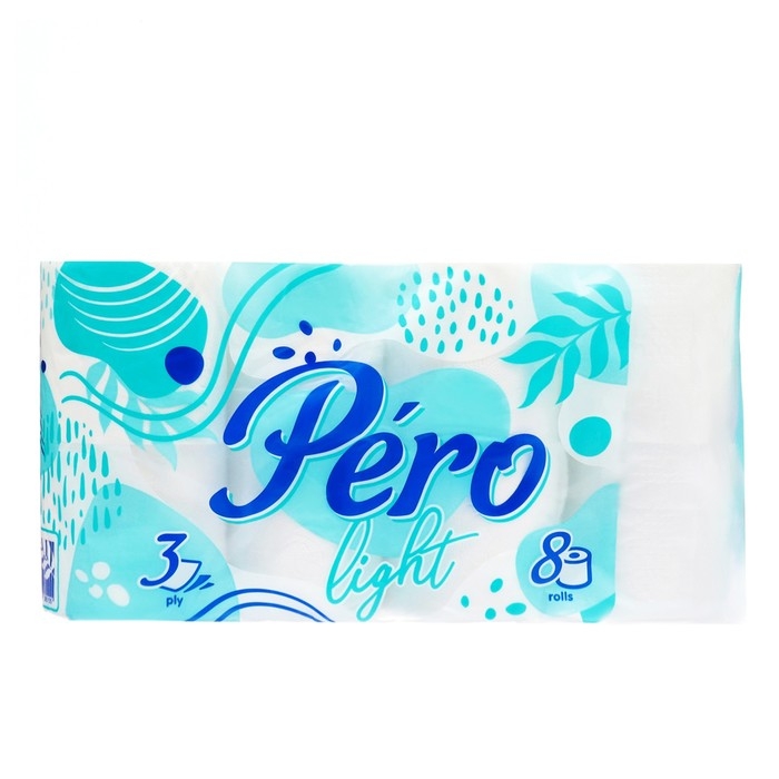 Туалетная бумага Pero, 3 слоя, 8 рулонов Туалетная бумага Pero, 3 слоя, 8 рулонов