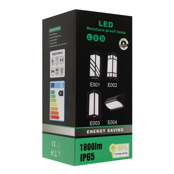 Светильник фасадный &laquo;Арткор&raquo;, FSD-058, 24 Вт, 3000K, IP65, 220 В, пластик, черный