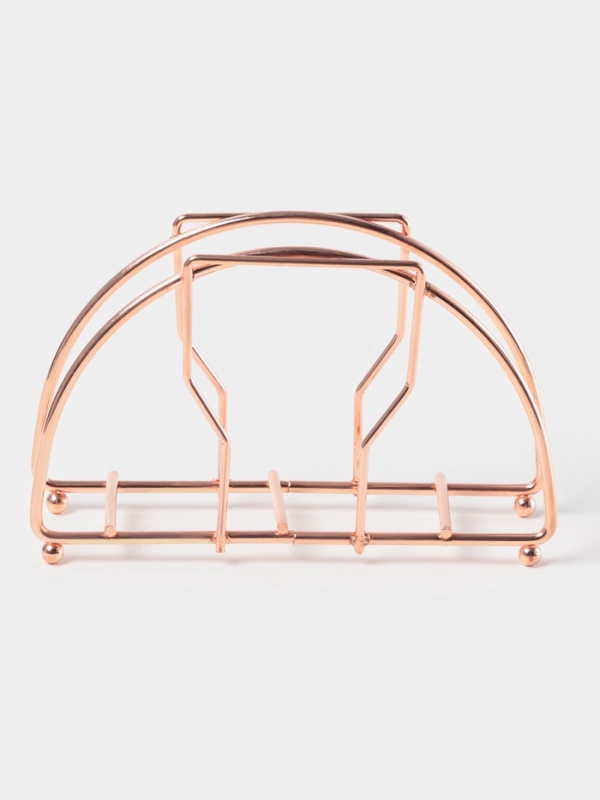 Салфетница Доляна &laquo;Куб&raquo;, розовое золото