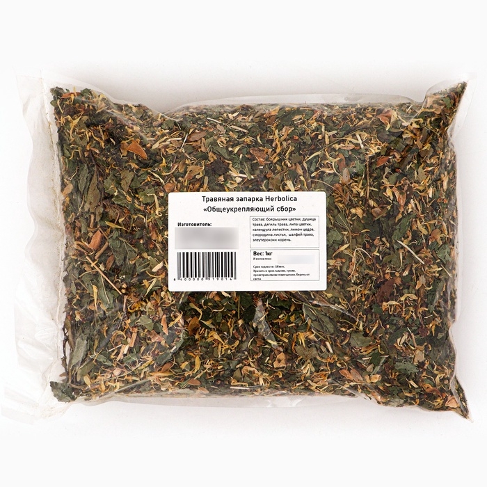 Травяная запарка для бани, сауны и кедровой бочки &laquo;Общеукрепляющий травяной сбор&raquo;, 1 кг