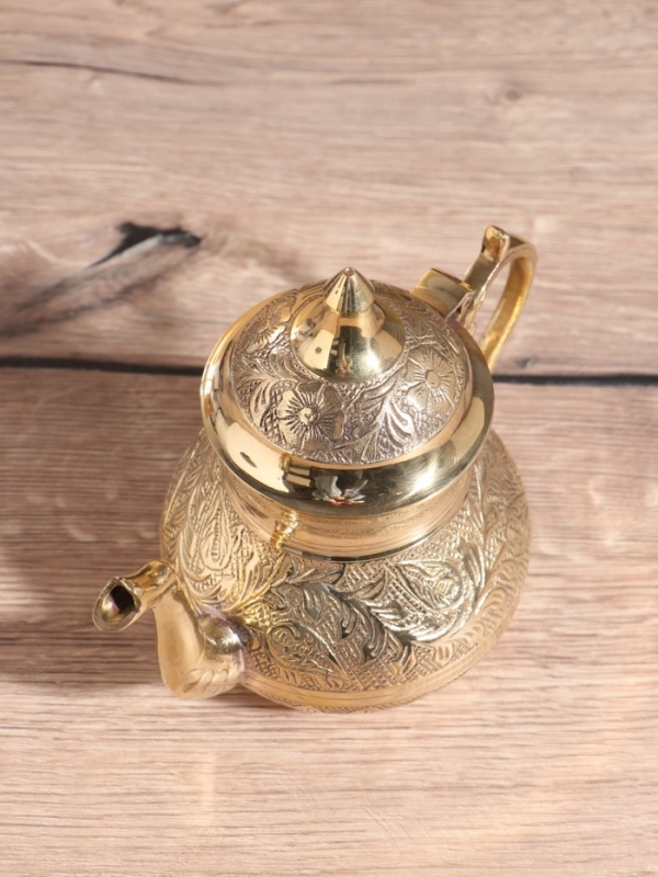 Чайник "Листья" латунь, 600 мл