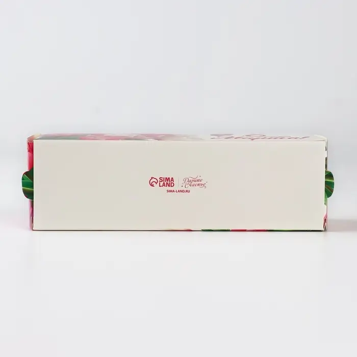 Коробка для макарун &laquo;8 марта&raquo;, 5.5 х 18 х 5.5 см