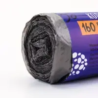 Мешки для мусора 160 л, ПНД, 10 мкм, 10 шт в рул, цвет черный