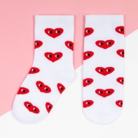 Носки детские KAFTAN "Сердечки", р-р 18-20, белый