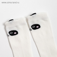 Гольфы Крошка Я «Панда» 12-14 см, цвет молочный Гольфы Крошка Я «Панда» 12-14 см, цвет молочный