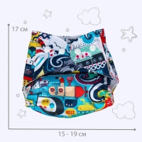 Трусики-подгузник, многоразовый «Океан» на кнопках (S,М,L), Крошка Я Трусики-подгузник, многоразовый «Океан» на кнопках (S,М,L), Крошка Я