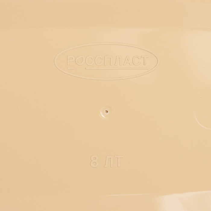 Контейнер для мусора &laquo;Камелия&raquo;, 8 л, цвет бежевый/коричневый