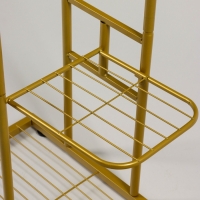 Подставка для цветов Greengo, 3 полки, 43 &times; 22 &times; 57 см, напольная, металл, цвет золотой