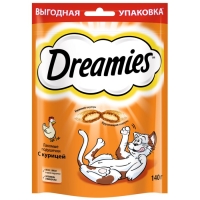 Лакомство Dreamies для кошек, курица, 140 г