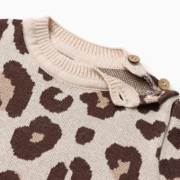 Джемпер вязаный Крошка Я &laquo;Леопард&raquo; рост 98-104 см