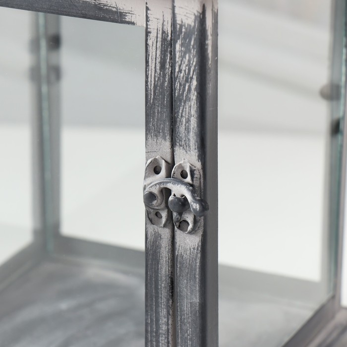 Подсвечник металл фонарь "Геометрические узоры" 14х14х27 см