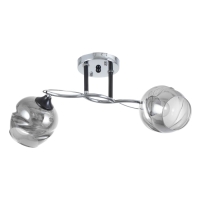 Люстра "Миллениум" 2х60Вт Е27 Хром, чёрный 54х19х23см Люстра "Миллениум" 2х60Вт Е27 Хром, чёрный 54х19х23см