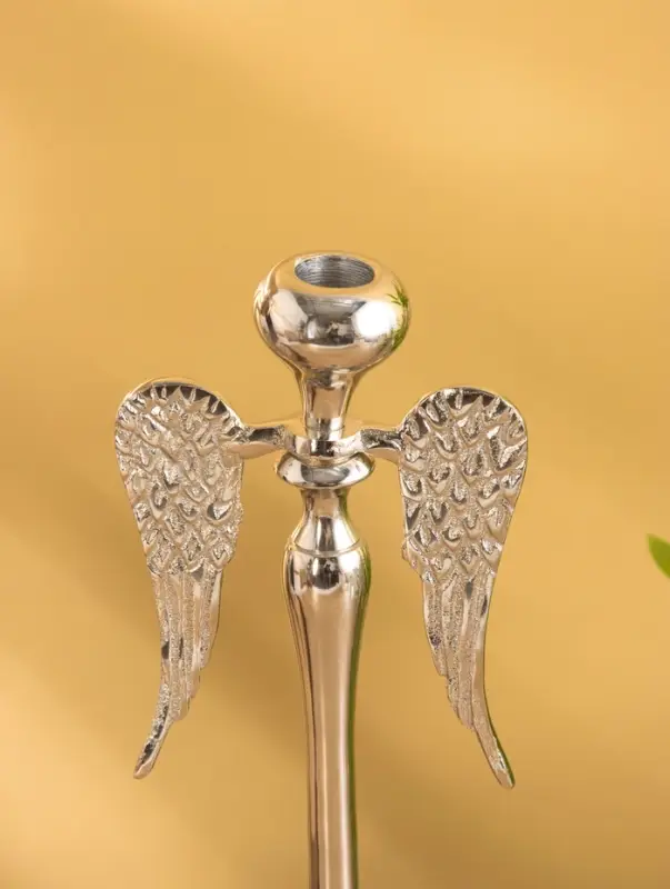 Подсвечник "Ангел" 12х12х39 см, алюминий