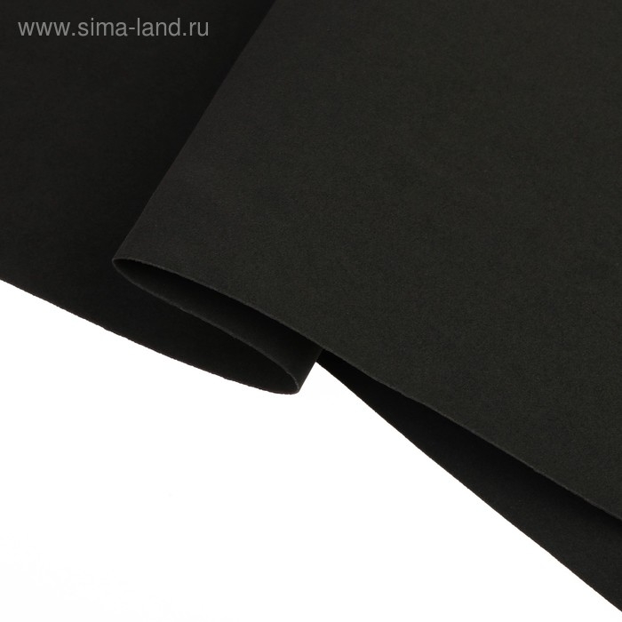 Фоамиран 50х50 см, 1 мм цв.черный Фоамиран 50х50 см, 1 мм цв.черный