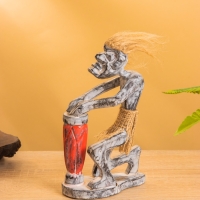 Сувенир &laquo;Абориген барабанщик&raquo;, 7&times;10&times;17 см, дерево