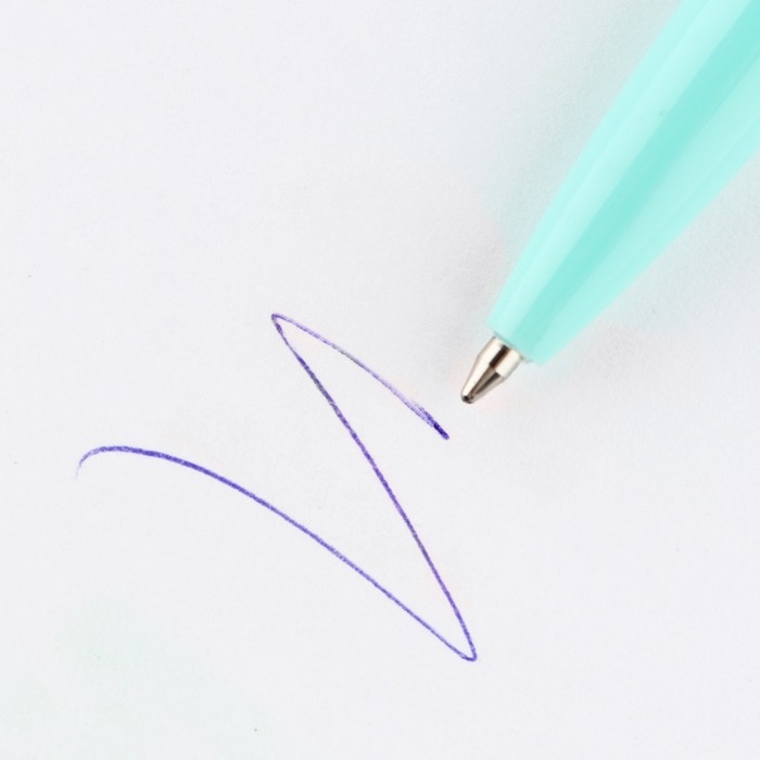 Ручка шариковая, синяя паста, 0.7 мм, автоматическая, пластик &laquo;Лучшая на свете&raquo;