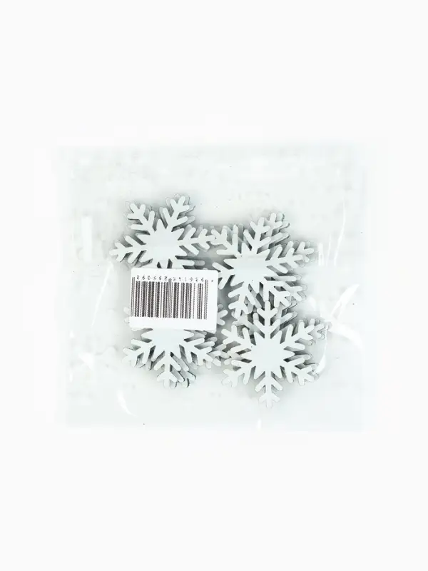 Снежинки зелёные, на клеевой основе, 3 &times; 3 см (набор 12 шт)