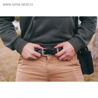 Ремень мужской, ширина 3 см, винт, пряжка металл, цвет чёрный Ремень мужской, ширина 3 см, винт, пряжка металл, цвет чёрный