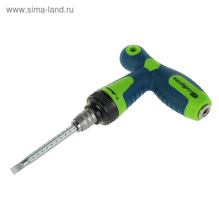 Отвёртка 2 в 1 Отвёртка 2 в 1 "СИБРТЕХ", CrV, Т-образная, реверсивная, комбинированная