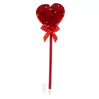 Ручка &laquo;Сердечки&raquo;, с пайетками, синие чернила, МИКС