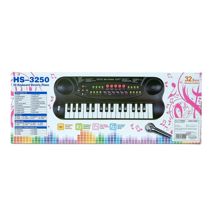Синтезатор &laquo;Музыкальная игра&raquo; с микрофоном, 32 клавиши