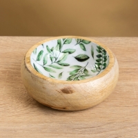 Набор розеток на подносе "Оливковая ветвь" (3 шт) дерево манго 33,5х13х6,5 см