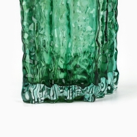Ваза для цветов &laquo;Марбл грин&raquo; из зеленого стекла 20.5&times;15.5&times;10 см