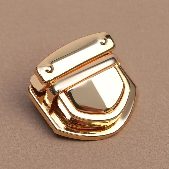 Застёжка для сумки, 3.3&times;3 см, цвет золотой
