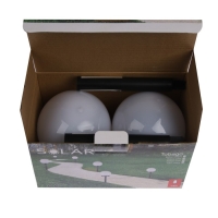 Садовый светильник на солнечной батарее &laquo;Малый шар&raquo;, 10&times;32&times;10 см, 1 LED, свечение белое