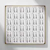 Пусеты в коробке 108 пар &laquo;Ассорти&raquo; бусины №3, 4, 5, цвет серебро