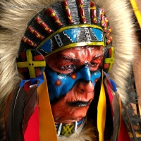 Панно "Индеец Кичи" 40х15х60 см, МИКС