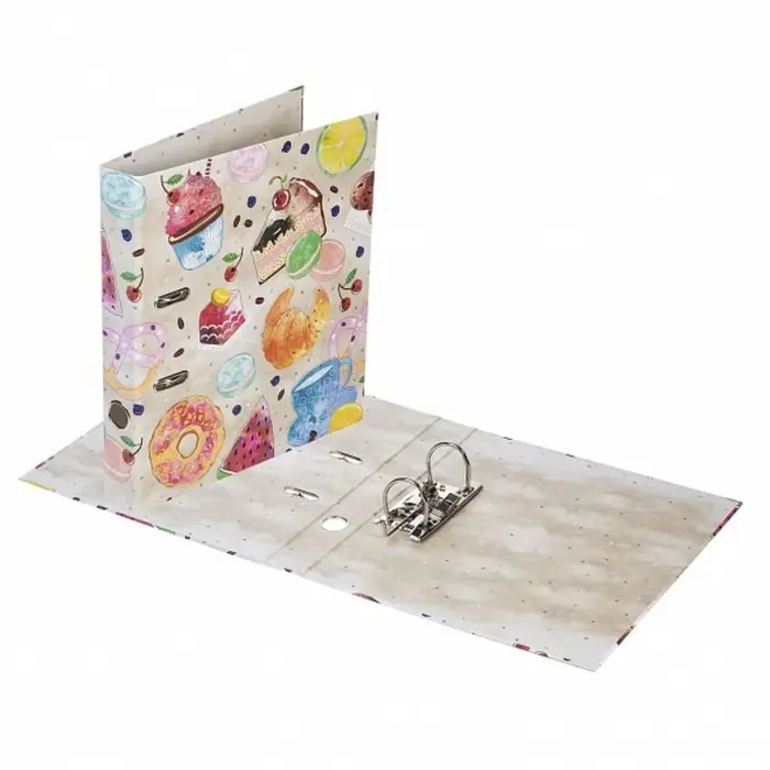 Пaпкa-регистратор А4 70мм Hatber Sweets, матовая ламинация, запечатанный форзац