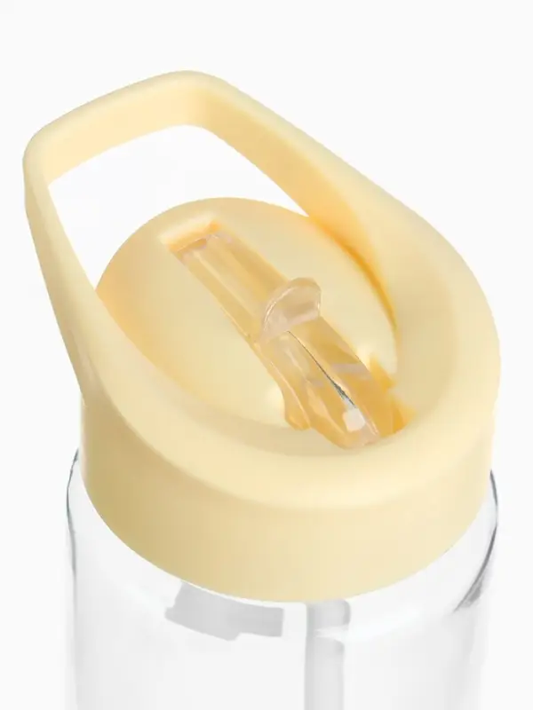 Поильник детский с трубочкой &laquo;Зайка&raquo;, 350мл., цвет бежевый Mum&Baby