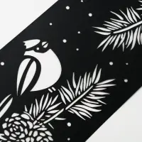 Трафарет для торта новогодний &laquo;Птички&raquo;, 32&times;10 см, пластик