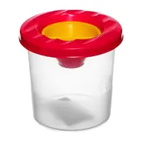 Стакан - непроливайка для рисования Calligrata, 210 мл, с заглушкой, МИКС