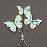 Топпер для торта &laquo;Бабочки&raquo; 11 шт., голубой