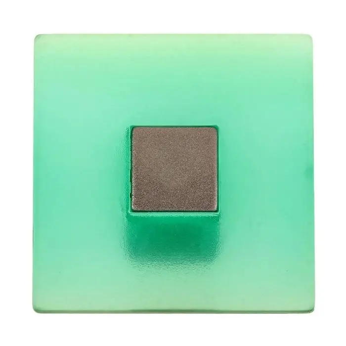 Ручка кнопка PLASTIC 003, пластиковая, зеленая