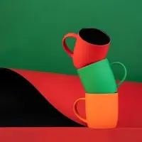 Кружка Surprise Touch Black c покрытием софт-тач, зеленая