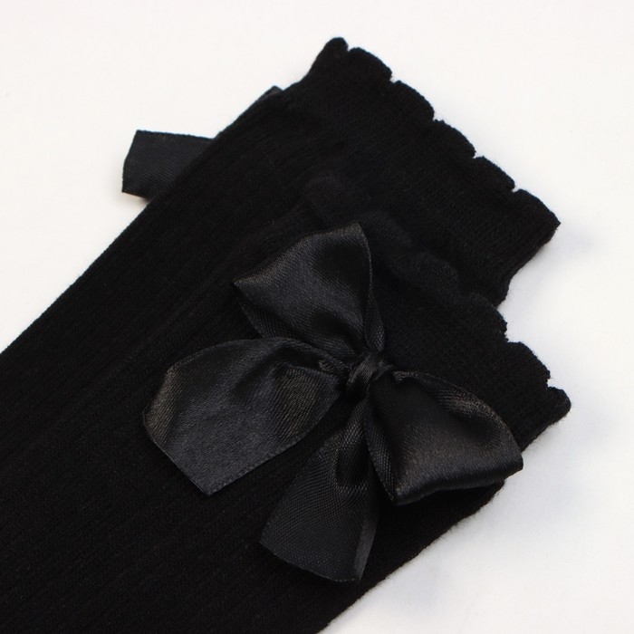 Гольфы Крошка Я &laquo;Бантик&raquo; 8-10 см, черный