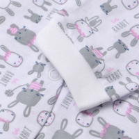 Кофточка детская ATA kids &laquo;Зайки&raquo;, белая/розовая, рост 62