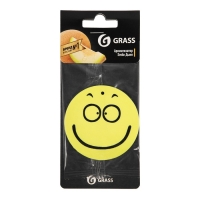 Ароматизатор картонный Grass, смайл, дыня Ароматизатор картонный Grass, смайл, дыня