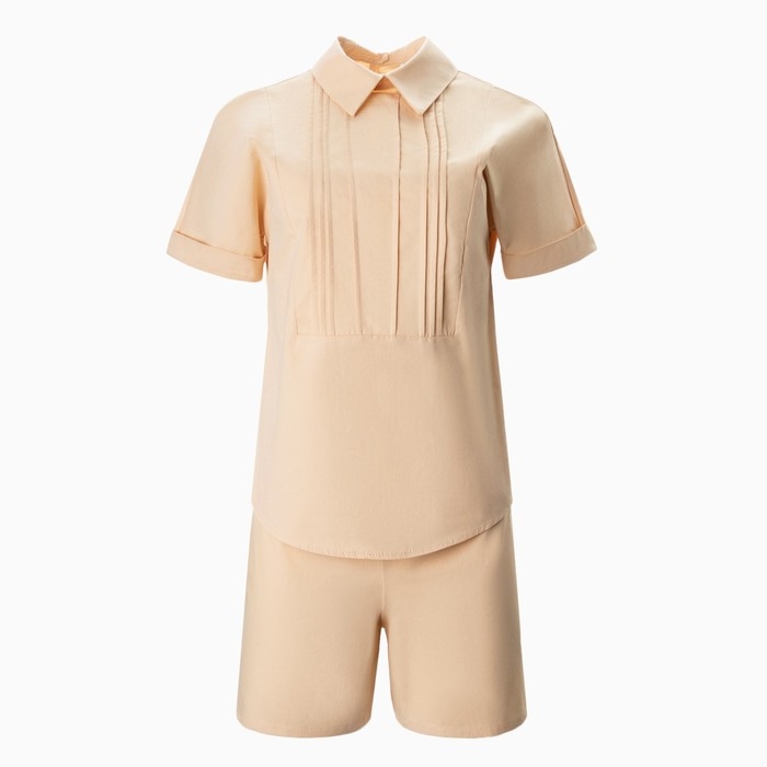 Костюм женский (рубашка, шорты) MINAKU: Enjoy цвет бежевый, размер 42 Костюм женский (рубашка, шорты) MINAKU: Enjoy цвет бежевый, размер 42