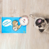 Коврик под миску "Пижон" с нескользящим основанием, 43 х 28 см, "Когда кушать?"