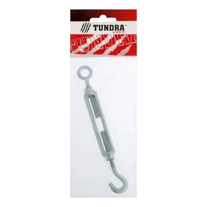 Талреп крюк-кольцо ТУНДРА krep, DIN1480, М6, оцинкованный 1 шт.