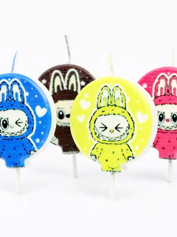 Набор свечей на шпажке "Монстрик №2" 4 шт