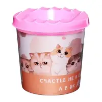 Стакан - непроливайка для рисования Calligrata, 210 мл с рисунком, МИКС