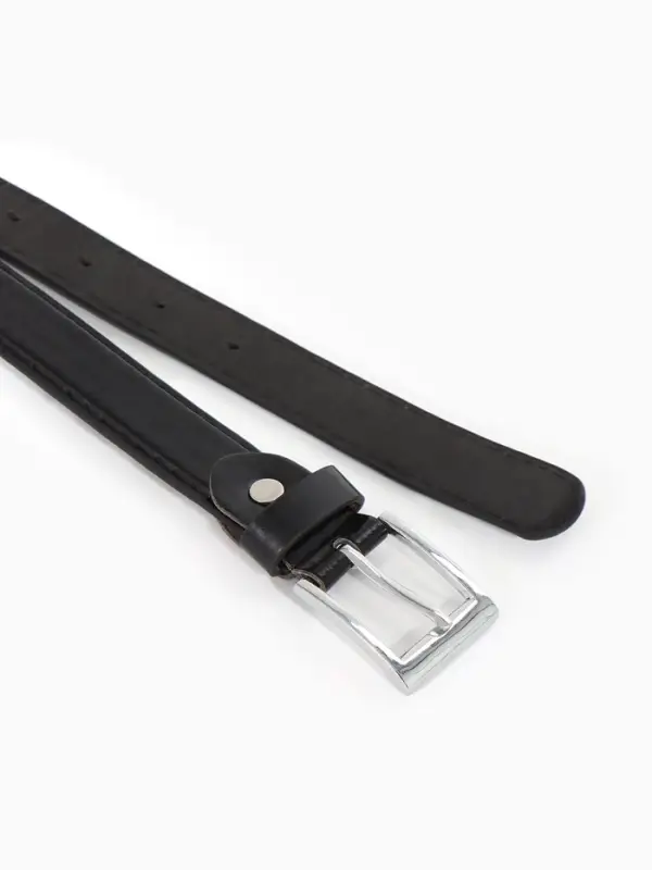 Ремень дет 04-01-02-01, 2,2*0,3*75-90 см, винт, пряж мет, черный