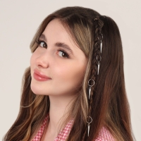 Пирсинг для волос &laquo;Клин&raquo;, 4,1 &times; 1,3 см, 10 шт, цвет серебристый