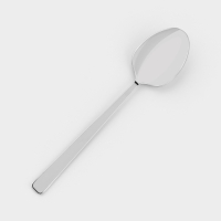 Ложка столовая &laquo;Аметист&raquo;, длина 19,8 см, толщина 2,5 мм, цвет серебряный